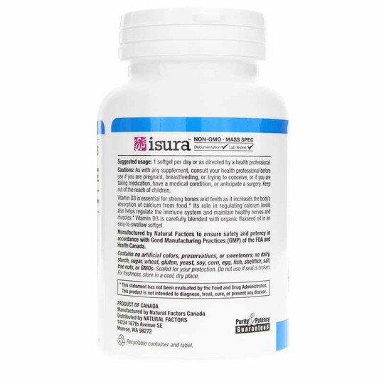 Vitamin D3 125 Mcg (5000 IU), NF